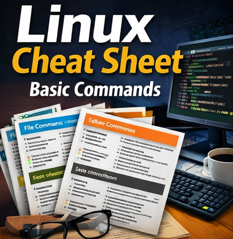 Linux Cheat Sheet – Basic Commands (Beginner Friendly)