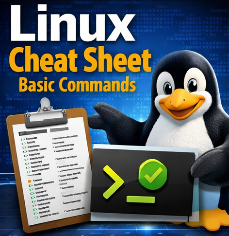 Linux Cheat Sheet – Basic Commands (Beginner Friendly)